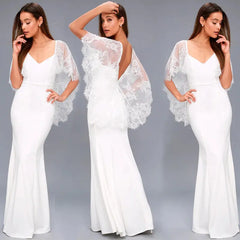 Lace Shawl Dress - Elegant Lace Dress Outfit